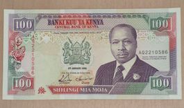Banknote Kenya 100 Shillings, 1992