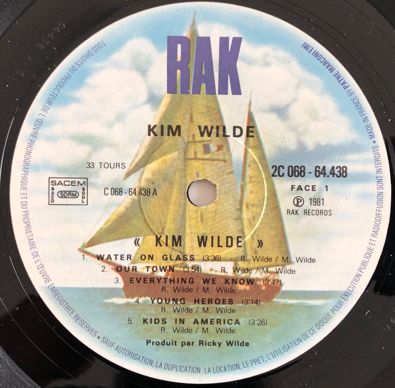 Vinyles: KIM WILDE - KIM WILDE – D'occasion à Poliez-Pittet par Newtown-Records 2