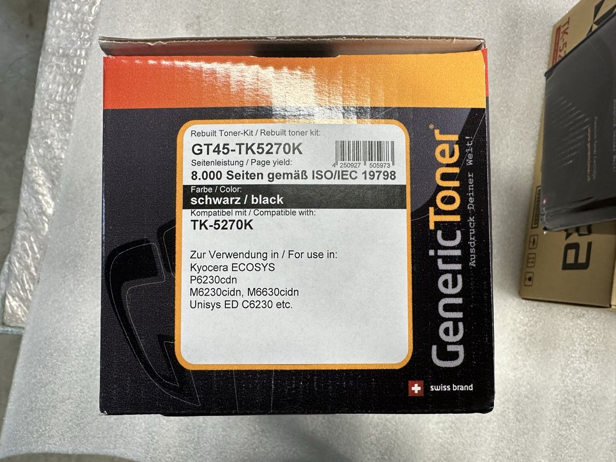 Cartucce per stampanti & toner: GenericToner GT45-TK5270K Schwarz – Nuovo e nell'imballaggio originale da Nesselnbach venduto da Vig0_al
