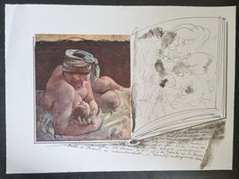 HANS ERNI LITHOGRAPHIE  BLATTGRÖSSE 63X46CM