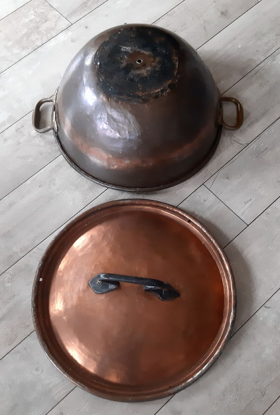 Pentole: Wunderbarer grosser Kupfertopf  - Topf  -  Schale mit Deckel – Usato da Tagelswangen venduto da BrigittaC01 5