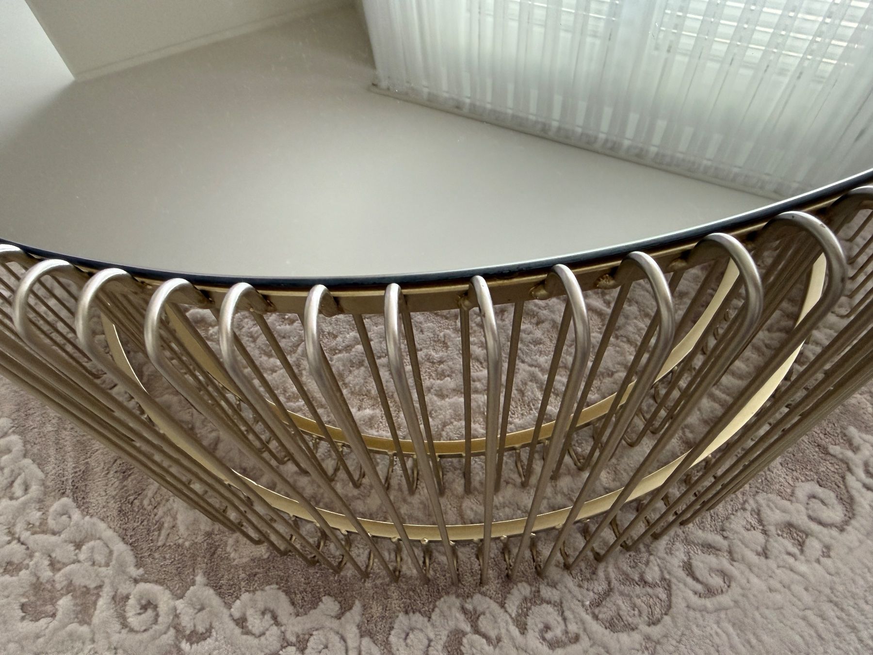 Kare Tavoli: KARE 2er Set Couchtische Gold mit Glasplatte – Usato da Stäfa venduto da ble_2csr 5
