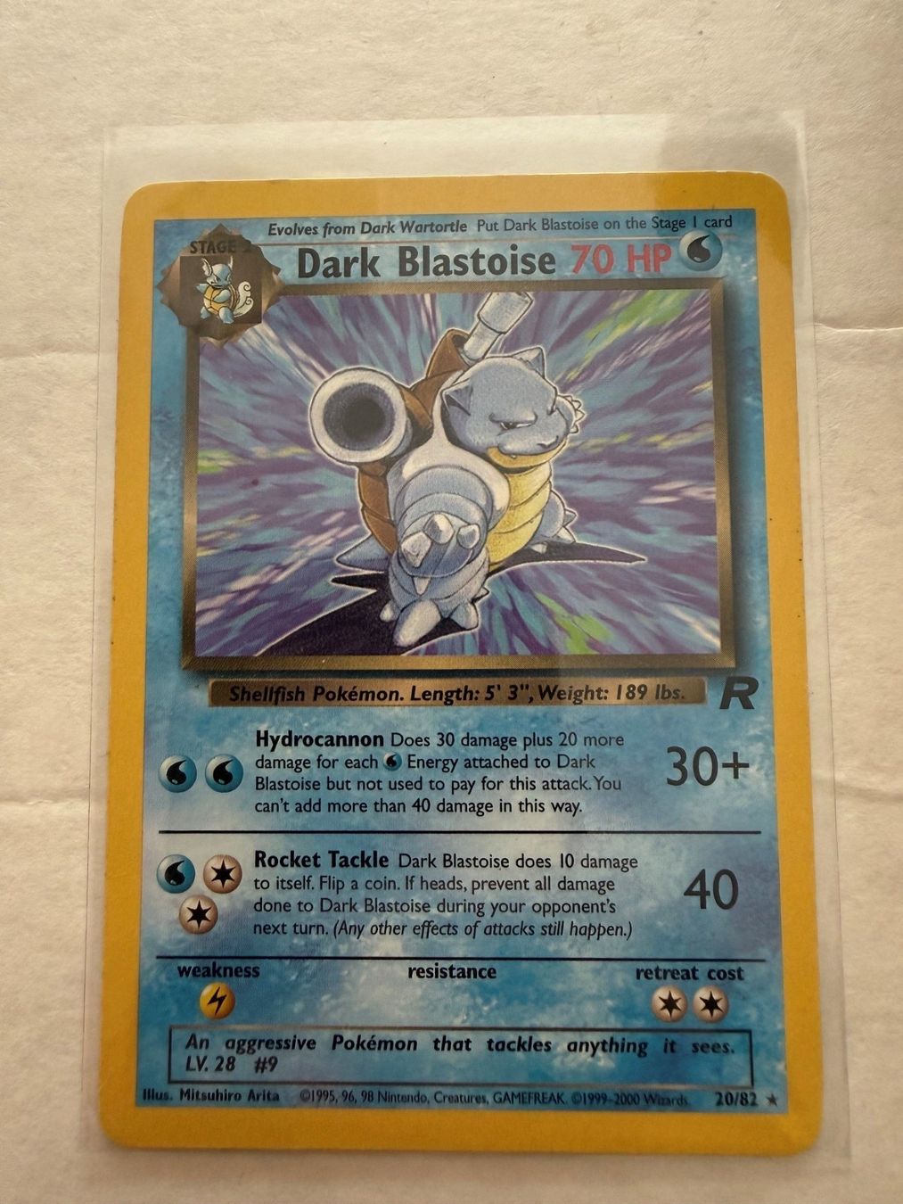 Pokémon Carte collezionabili: Pokemon Dark Blastoise 20/82 Team Rocket Englisch – Usato da Chiggiogna venduto da MEMA-INVEST