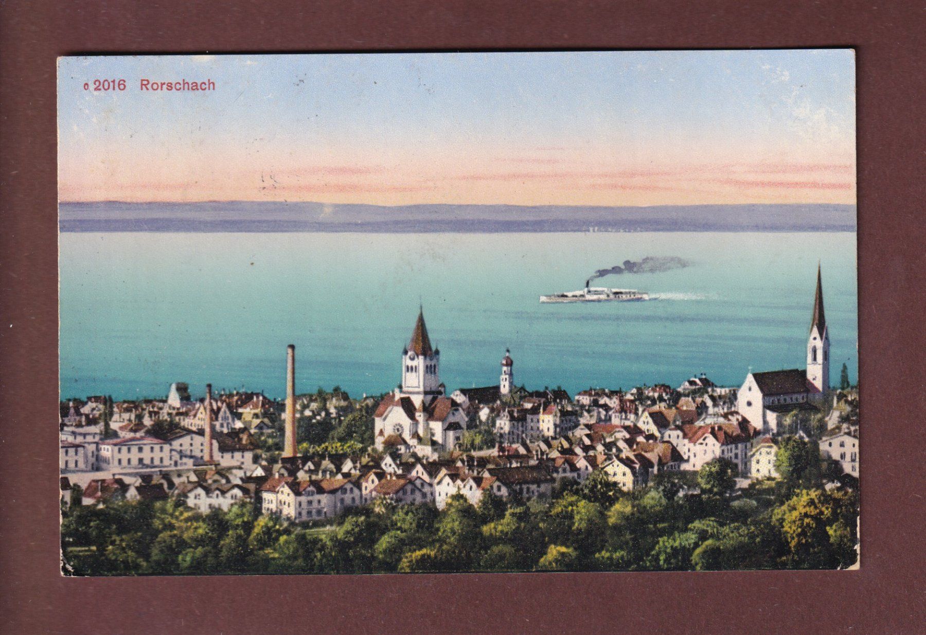 Ansichtskarten: RORSCHACH - 1916 – Gebraucht aus Pully von nicecards-shop
