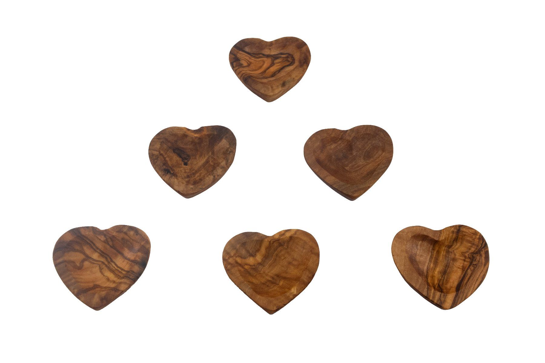 Tutte le decorazioni: Mini Herz "Schälchen" Olivenholz 3er Set – Nuovo e nell'imballaggio originale da Pfäffikon ZH venduto da justnatur 3