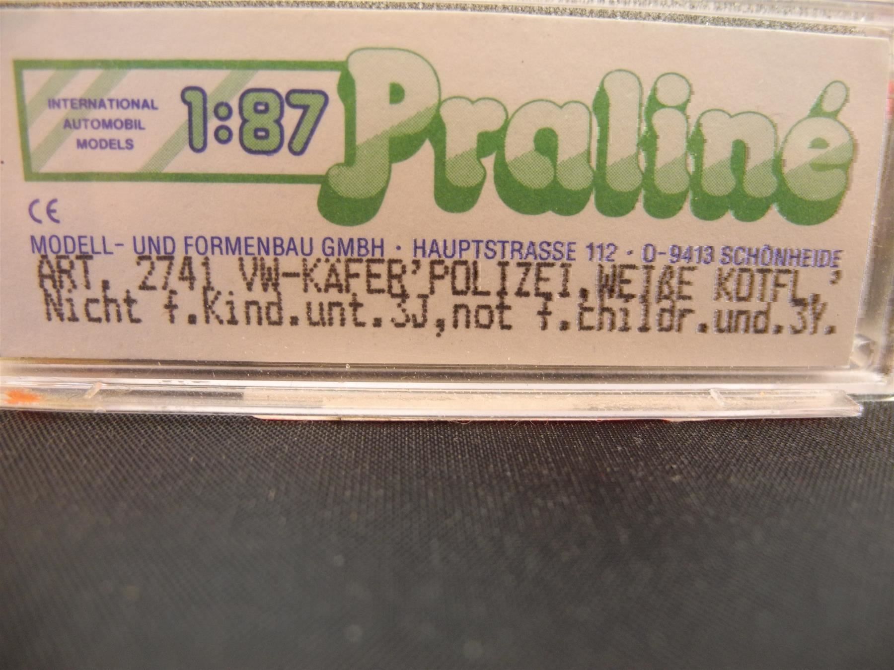 Praliné Modellautos: 2 x Praliné 2741 Polizei + 3745 FW, Nr. d90 – Neu und originalverpackt aus Kottwil von Crazyrolf 2