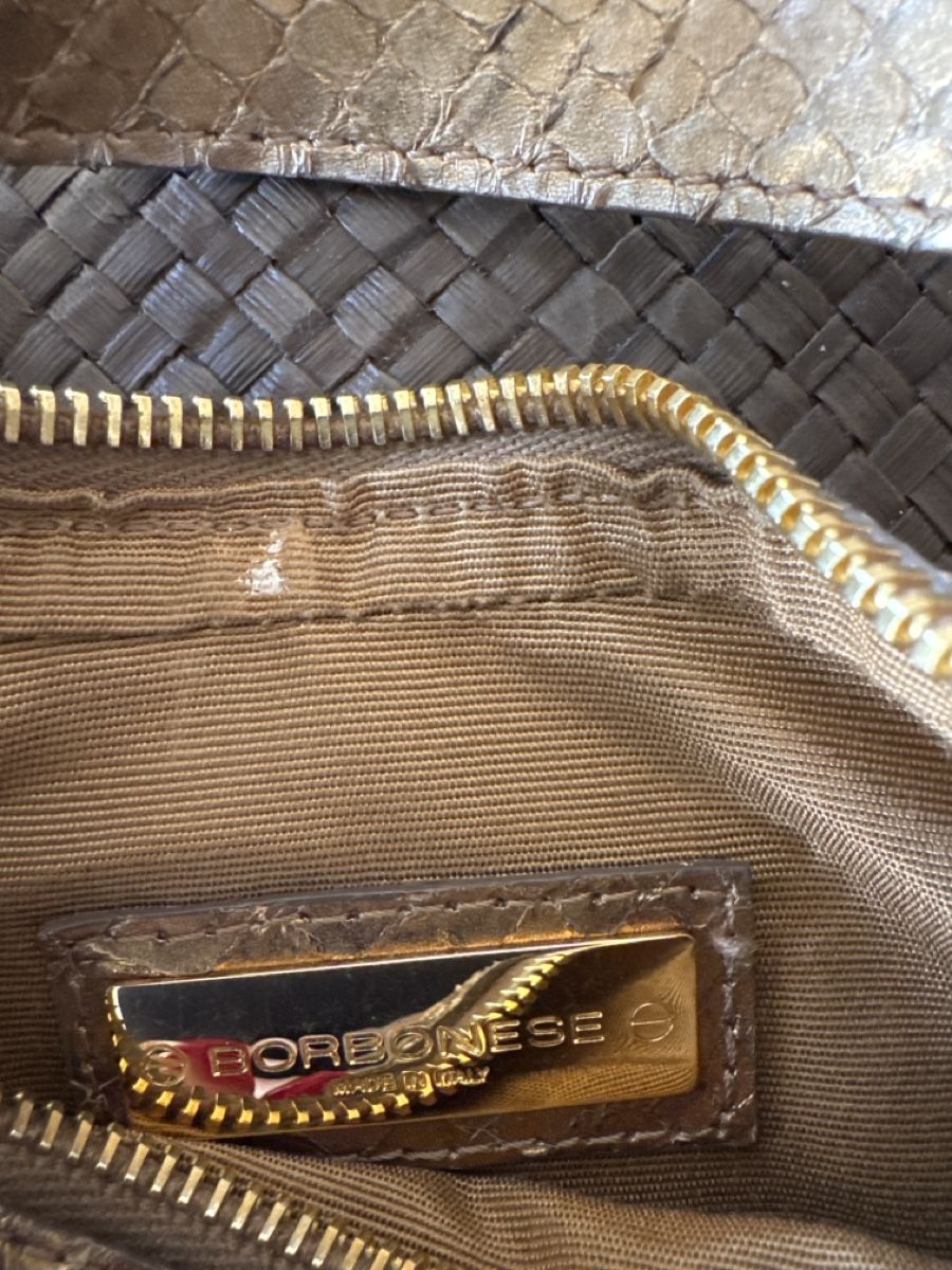 Taschen für Damen: Borbonese bronze party bag: Chic & ready for autumn! – Neu (gemäss Beschreibung) aus Montagnola von jamylafy 2