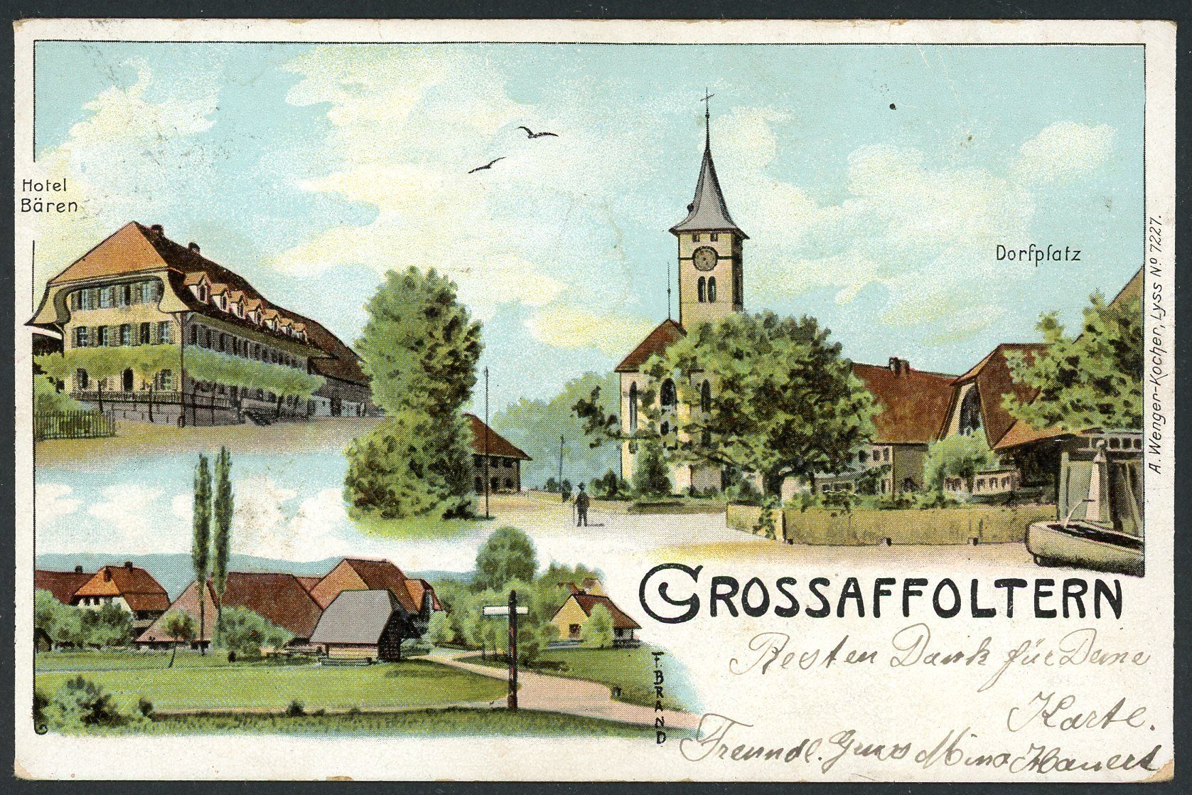 Cartoline postali: Grossaffoltern, Schweiz – Usato da Opfikon venduto da webstar30