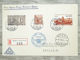 TR107 Enveloppe + Timbre Suisse 1943