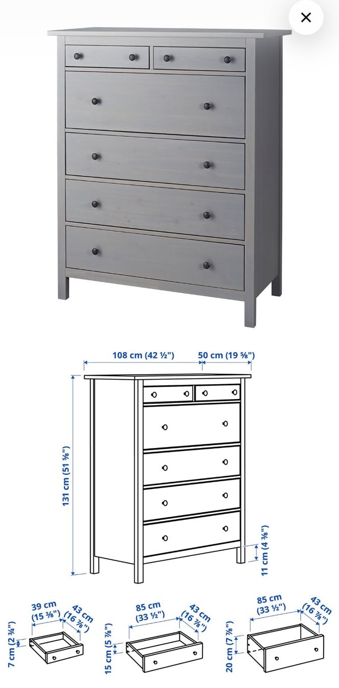Ikea Kommoden: IKEA HEMNES Kommode - Grau – Gebraucht aus Uetikon am See von gko_lpw8 2