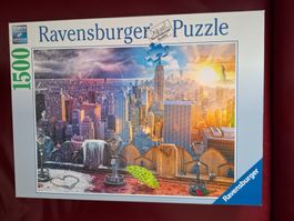 New York Sommer und Winter  1500er Puzzle
