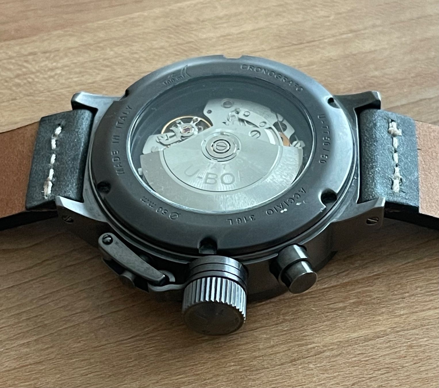 Orologi: U-BOAT Flightdeck U7750/50 Automatic Chronograph Ref. 5298 – Usato da Embrach venduto da Canderau 9