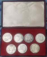 Apollo 1 - 6, 7 - 9 / 11, Apollo XII & XIII Silber 900