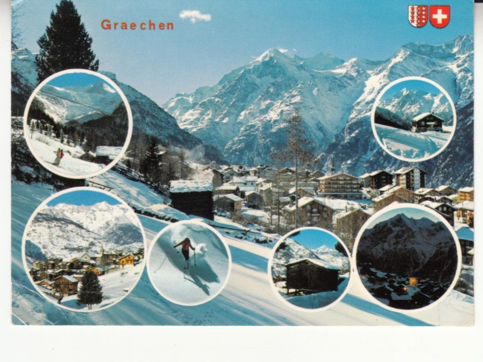 Cartoline postali: Grächen 1985 – Usato da Bürglen TG venduto da StampGraf