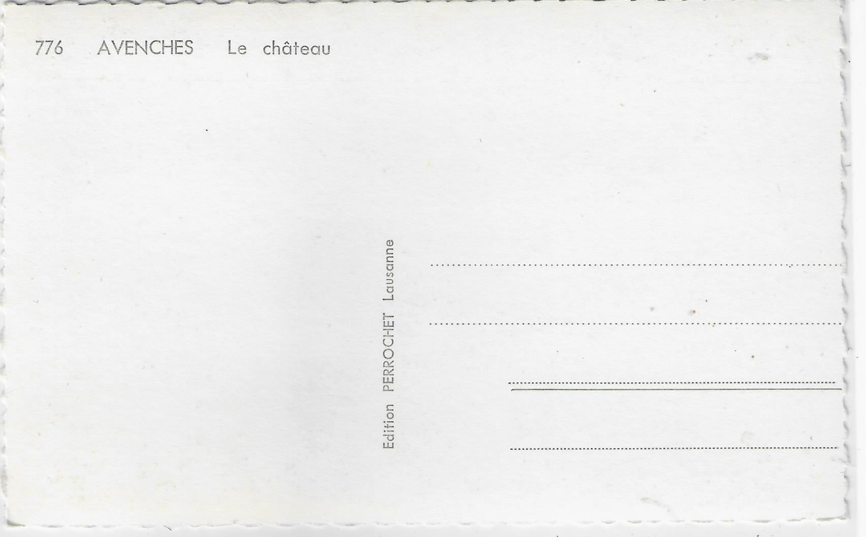 Cartine & Atlanti: Avenches - Le Chateau – Antico da Ettingen venduto da Kartenplanet 1