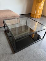 Design Beistelltisch aus Glas / Stahl ab 1 CHF