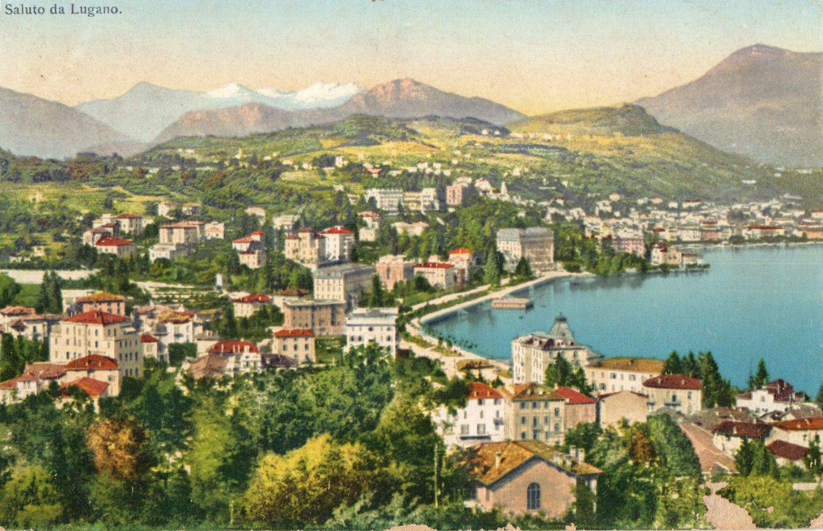 Cartoline postali: Saluto da Lugano – Nuovo (secondo la descrizione) da Melano venduto da pisonsdro
