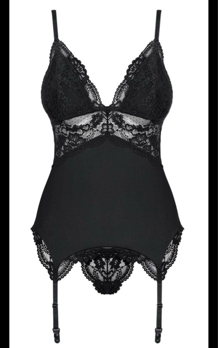 Altra biancheria intima: Corset et string noir L/XL – Nuovo e nell'imballaggio originale da Seiry venduto da Loli28