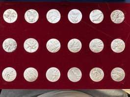 700 Jahre Schweizersport Silber Medaille 0.999
