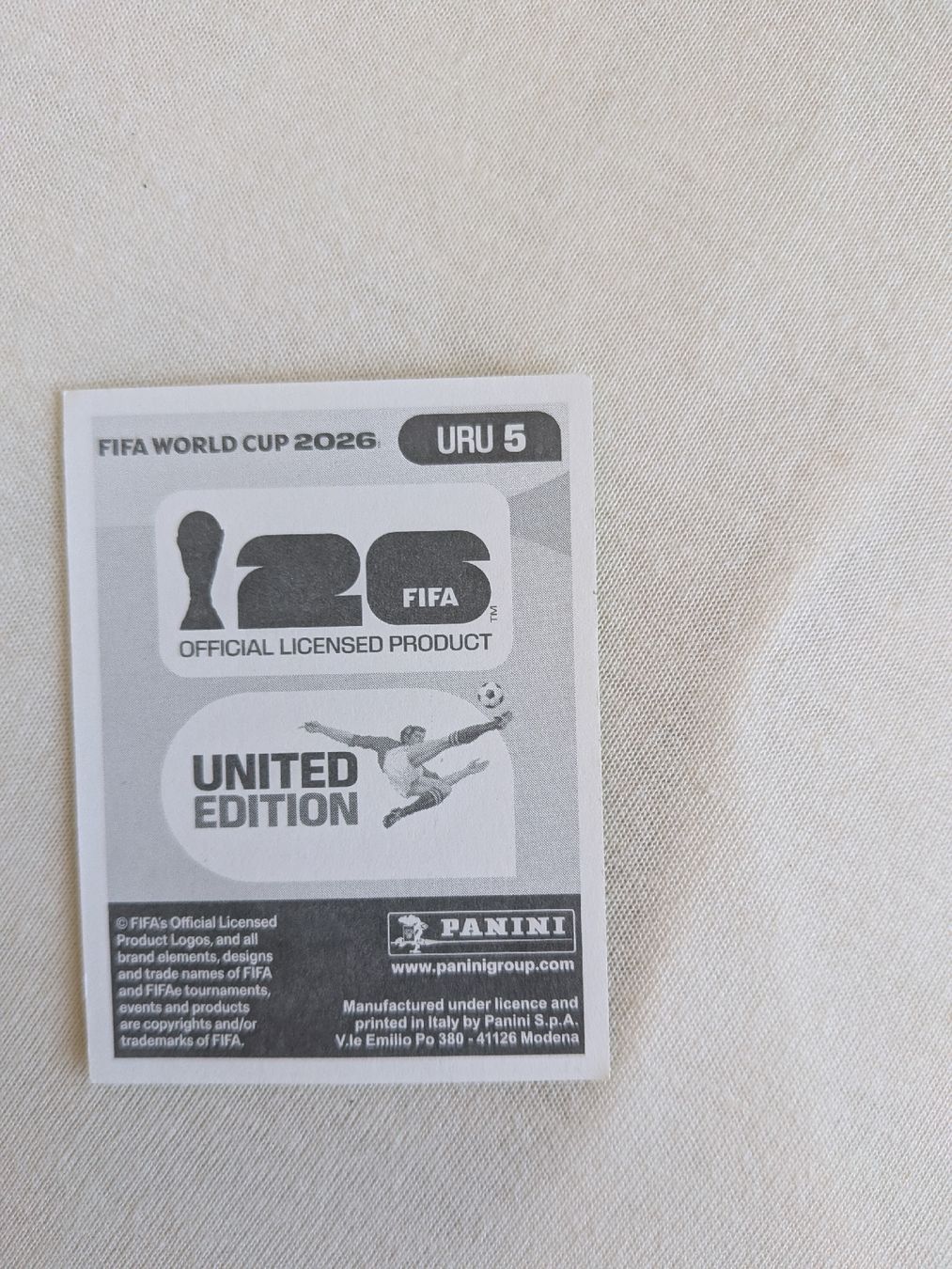 Panini Sammelbilder & Trading cards: Panini Bild URU 5 – Neu (gemäss Beschreibung) aus Eschenbach SG von SanFranciscoCalifornia 1