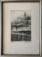 Alte signierte Lithographie