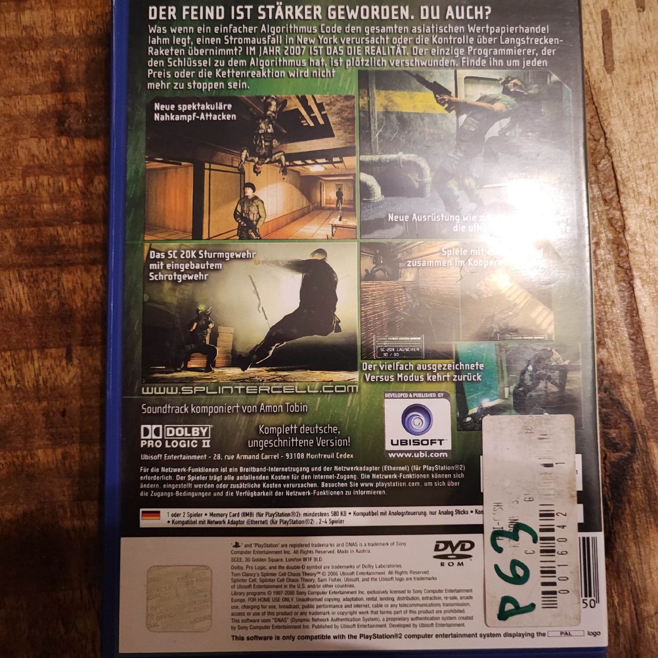 Sony Giochi: Splinter Cell Chaos Theory PS2 – Usato da Dübendorf venduto da kb86_MOVIE 1