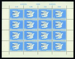 1995, Europa, Kleinbogen, 60er-Marke **