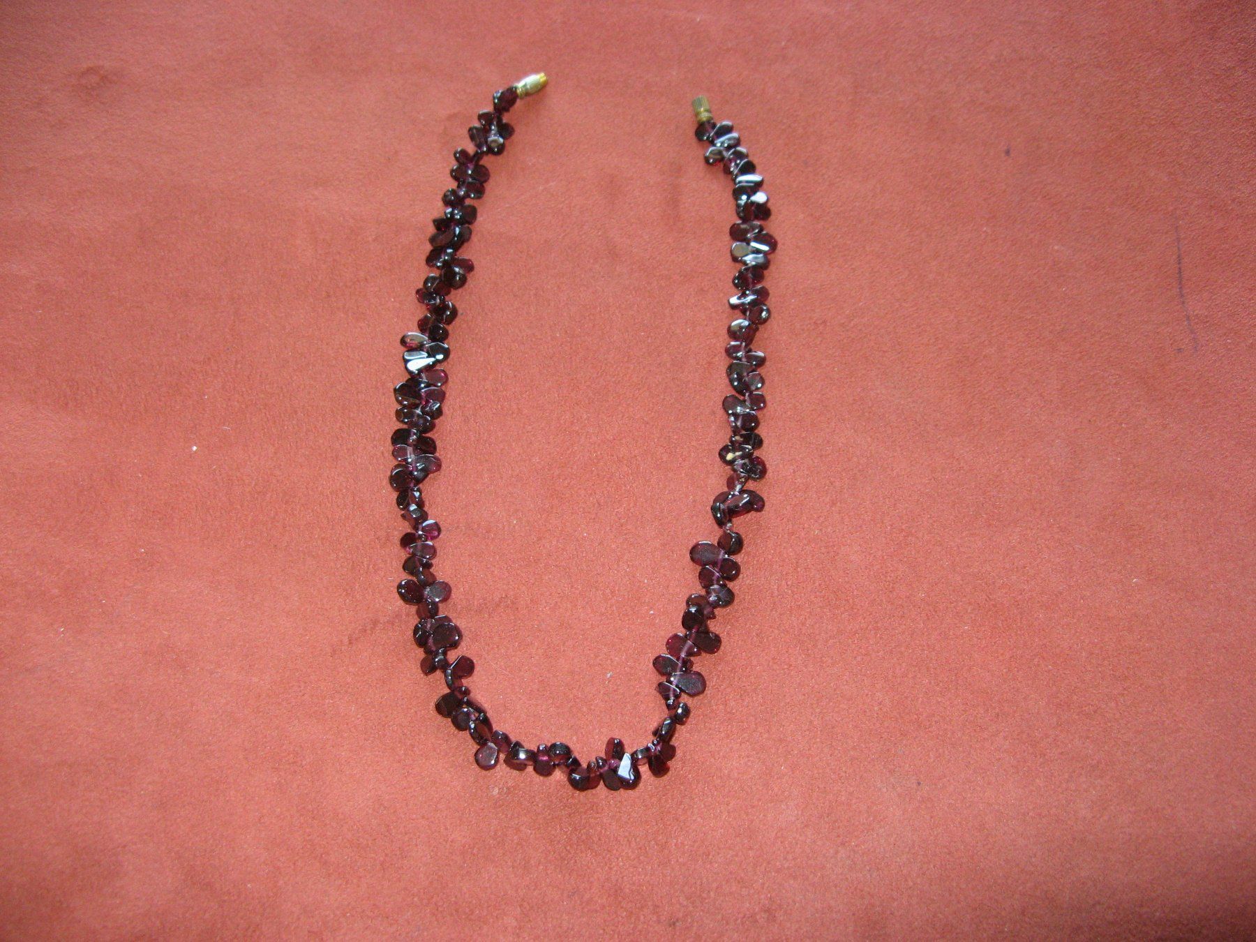 Catenine: Granatkette mit Drehverschluss 42 cm – Nuovo (secondo la descrizione) da Zürich venduto da apil 3