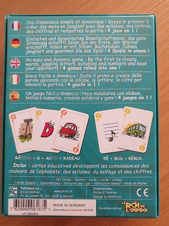 Giochi: Rebus Mania, jeu de cartes – Usato da Chavornay venduto da er_yy7k 1