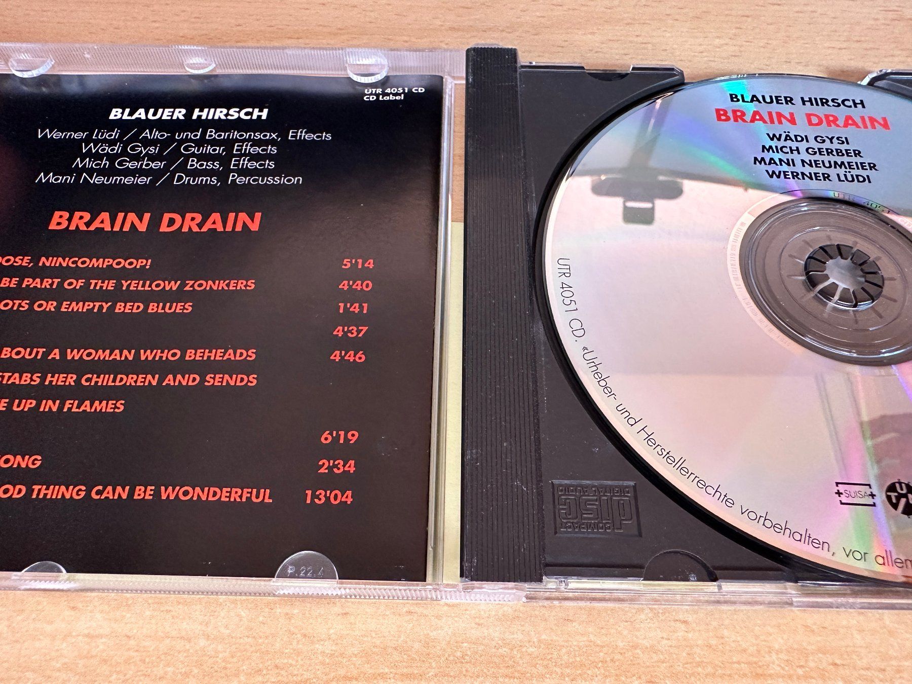 CD: Blauer Hirsch – Brain Drain – Usato da Rikon im Tösstal venduto da Alpenmutz 2