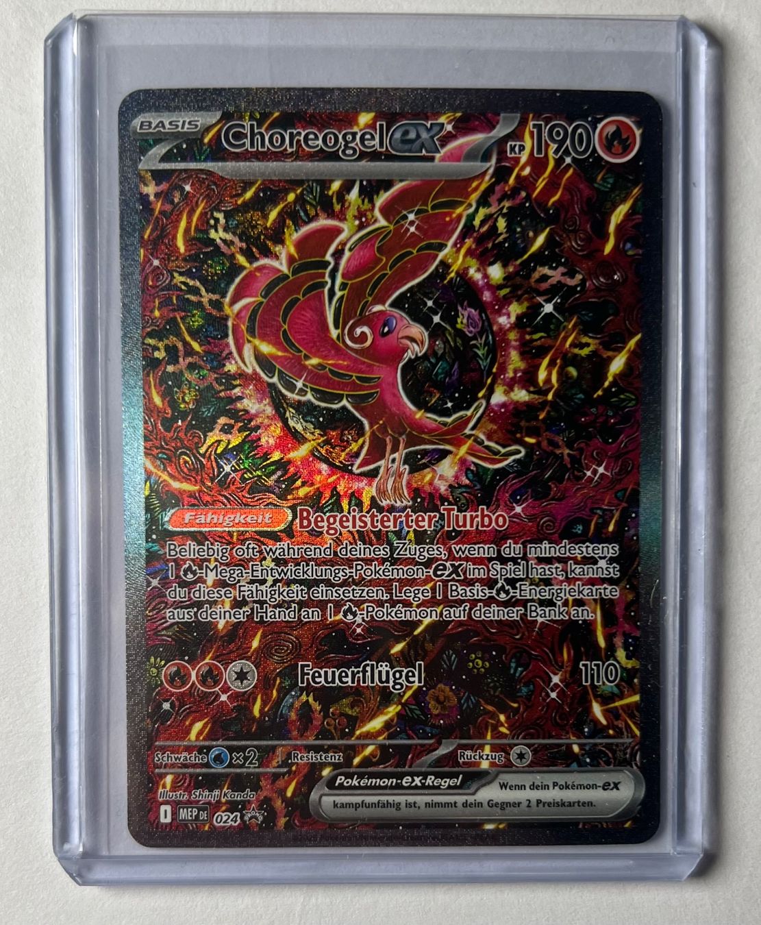 Pokémon Carte collezionabili: Pokémon Choreogel ex MEP 024 Promo DE – Nuovo e nell'imballaggio originale da Appenzell venduto da RMBricks