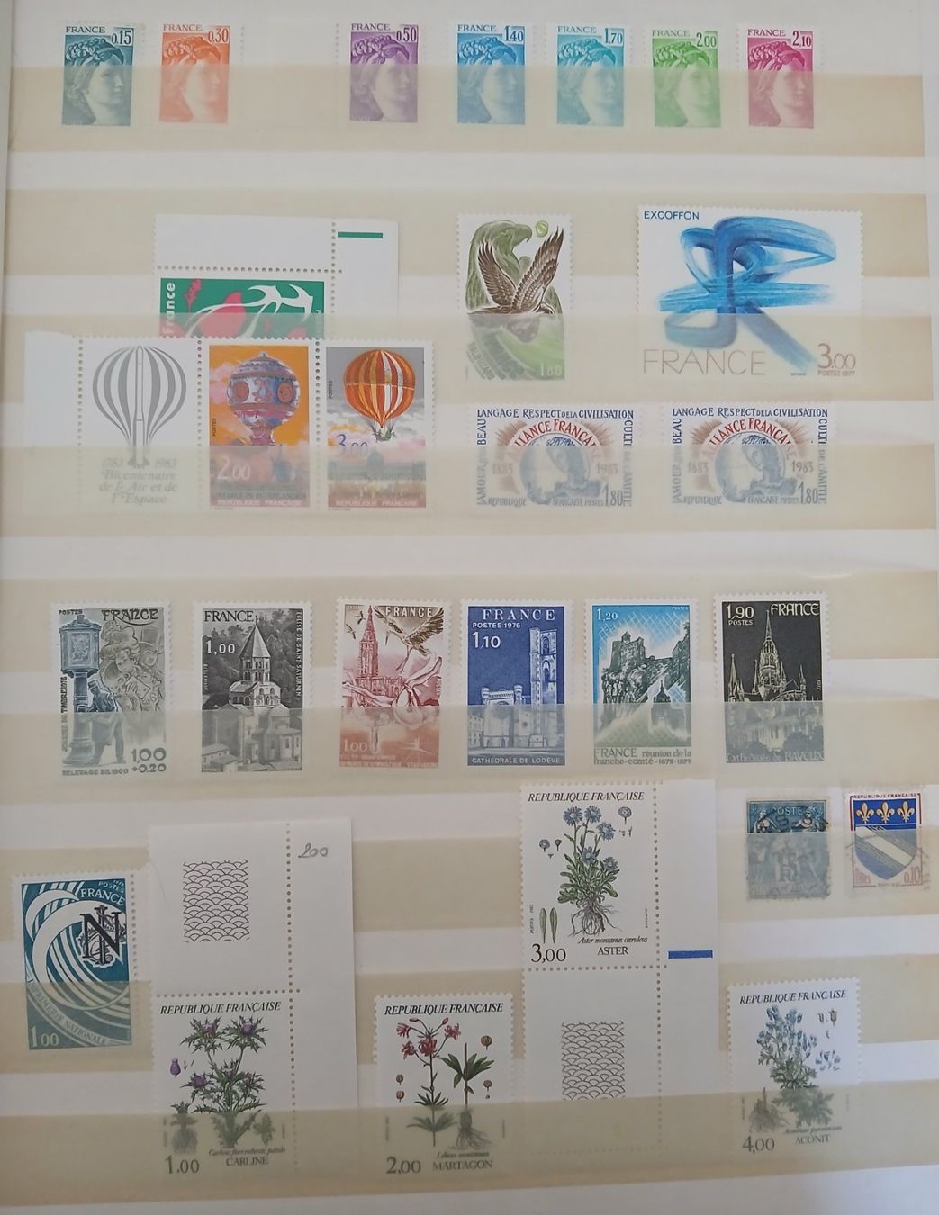 Tutti i francobolli: Briefmarkensammlung RF 1976ff. - postfrisch! – Usato da Lausanne venduto da hdda