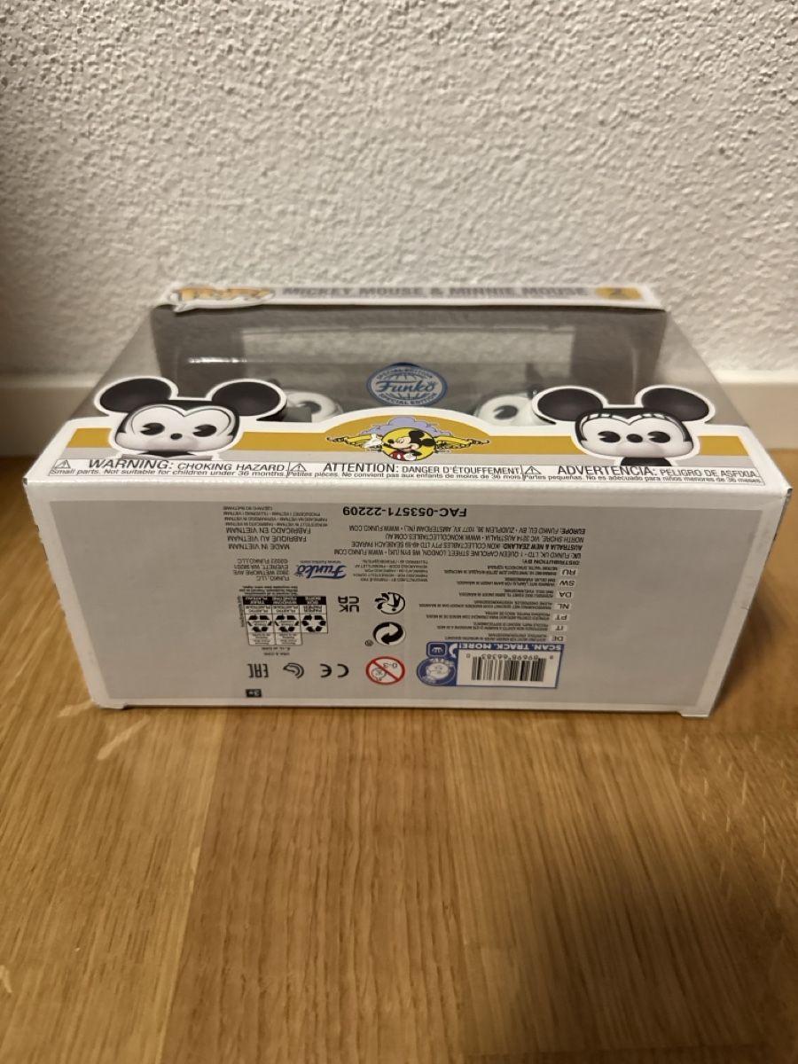 Funko Statuette: Funko Pop Mickey Mouse & Minnie Mouse 2 Pack – Nuovo e nell'imballaggio originale da Suhr venduto da Dominick 3