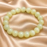 Bracelet en néphrite Qing Shui Honey Water 10 mm avec certif