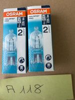 OSRAM HALOPIN PRO 20W 235lm 230V G9 2 Stück neu  A118