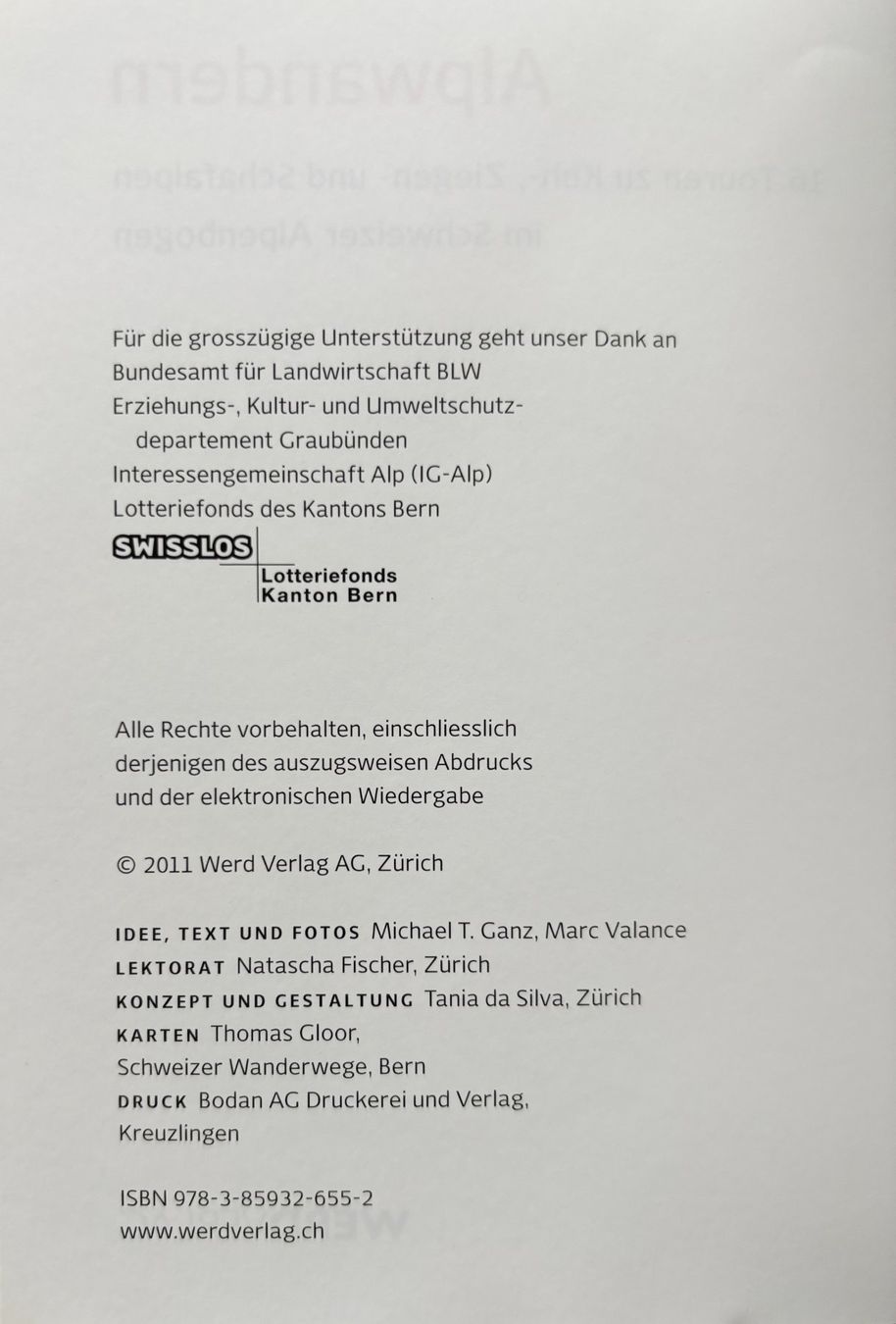 Libri: Ganz Michael T., Alpwandern – Nuovo (secondo la descrizione) da Sarnen venduto da Livres 2