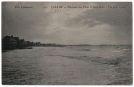 Paramé - Silhouette des Villas et Saint-Malo