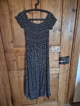 Sommerliches Maxikleid, Blumenmuster, Grösse 44/L
