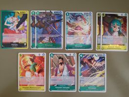 One Piece Deckbau OP17 Grün/Gelb Land of Wano Karten