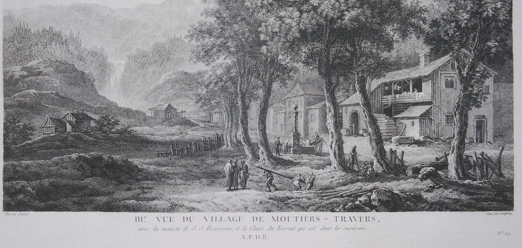 Incisioni: Motiers Travers   Originalkupferstich 1780 – Usato da Rafz venduto da Helvet32 1