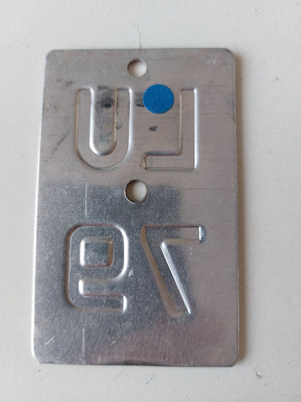 Sachs Insegne: Velonummer LU 79 plaque Velo – Usato da Schenkon venduto da Uhu007 1