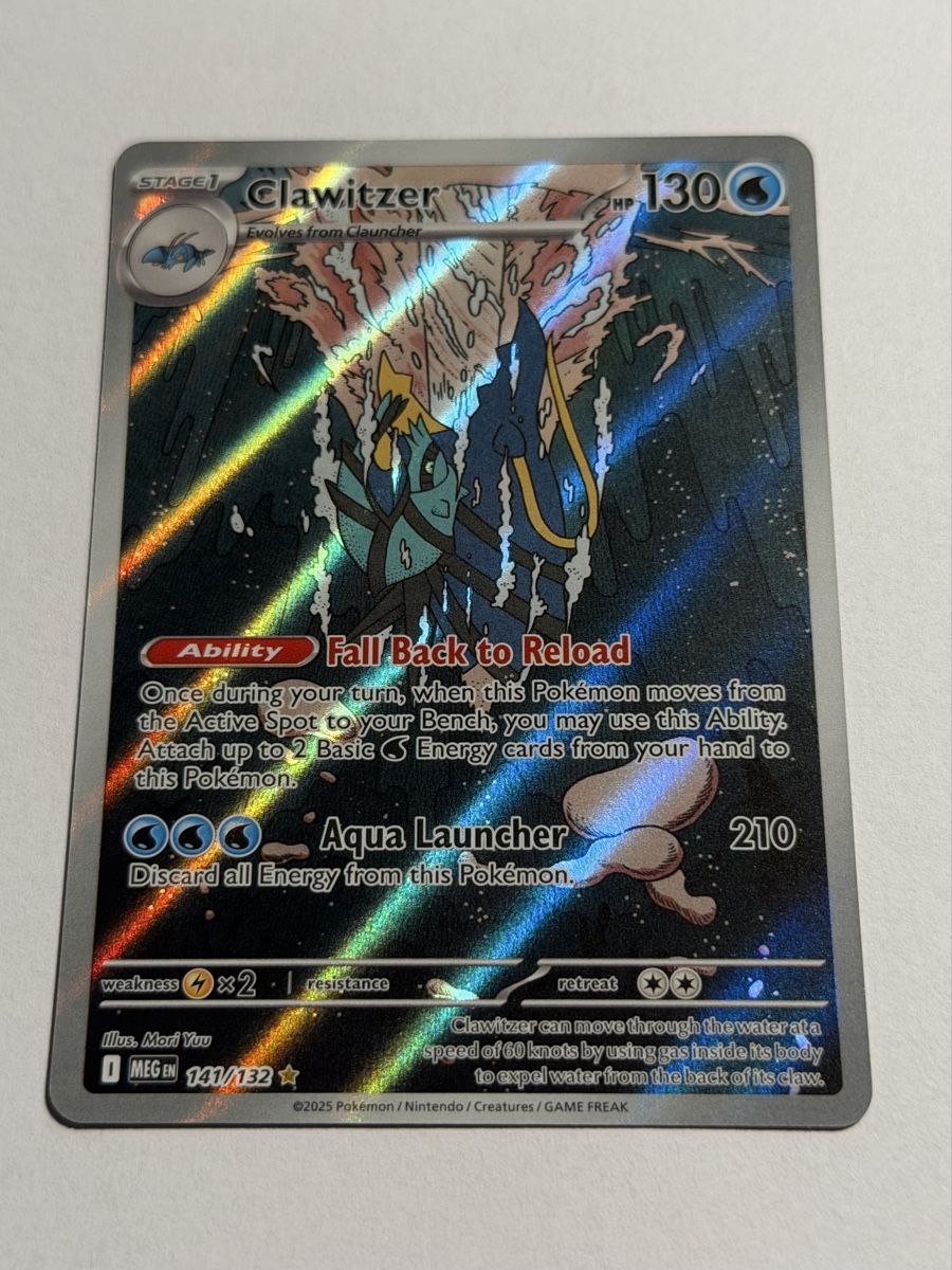 Pokémon Carte collezionabili: Pokemon Clawitzer AR 141/132 EN – Usato da Uster venduto da l_cards 1