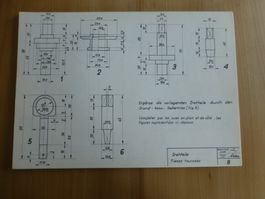 Karosserie Fachzeichnen, Karosserieschlosser 1950/60 Nr.8