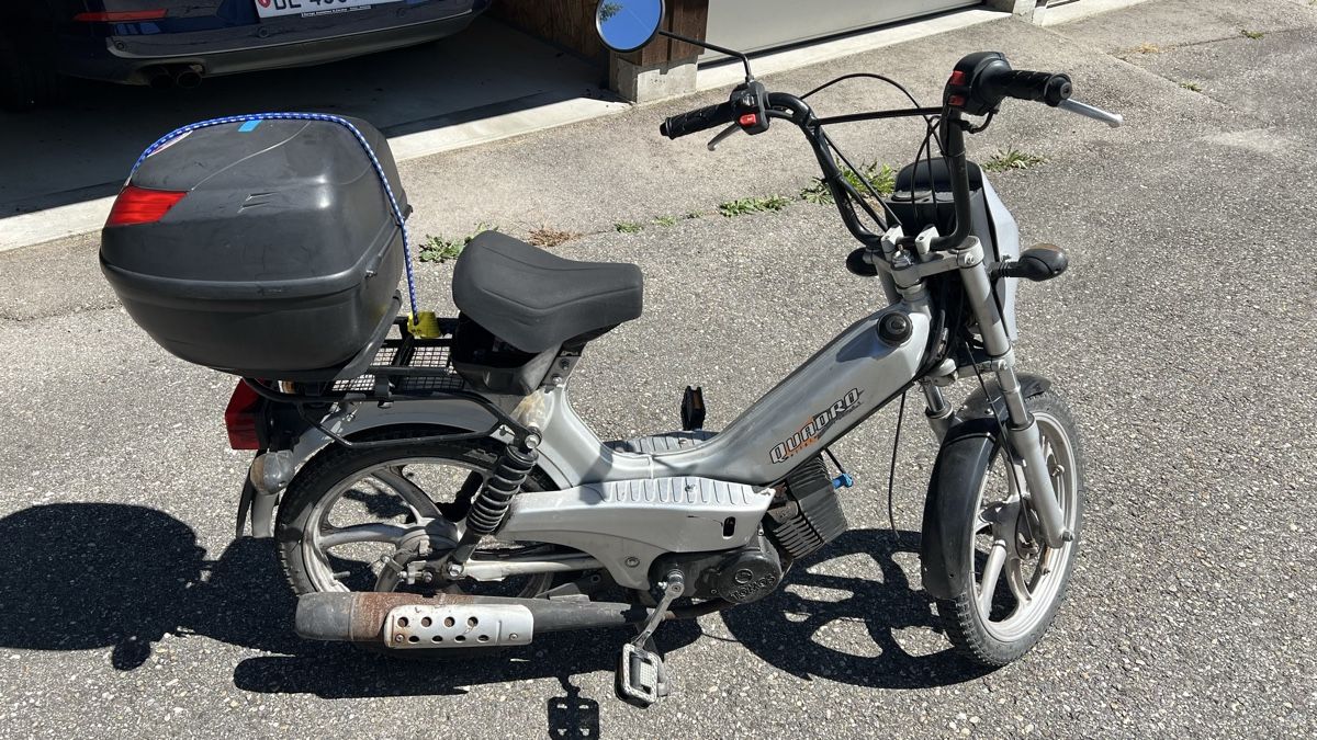 Tomos Mofas: TOMOS Quadro Mofa mit Topcase, silberfarbig – Gebraucht aus Ursenbach von Wegi8 2