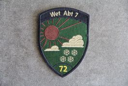 Wetterabteilung, Wet Abt 7/72 Kp 1, Badge mit Klett