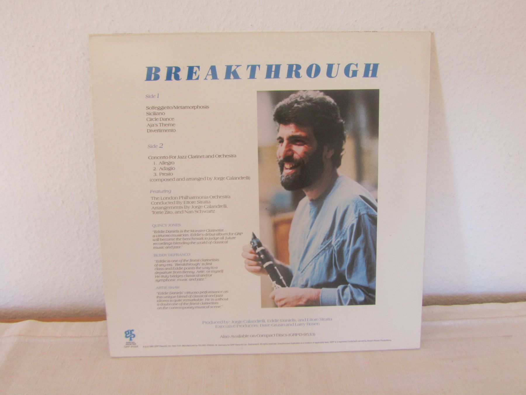 Dischi in vinile: EDDIE DANIELS:  Breakthrough – Usato da Seengen venduto da mikelele 3