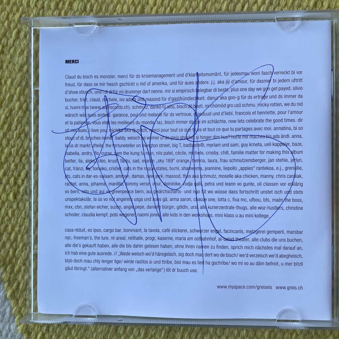 CD: GREIS-MIT UNTERSCHRIFT GREIS 3 – Usato da Rorschacherberg venduto da CD-Roli 1