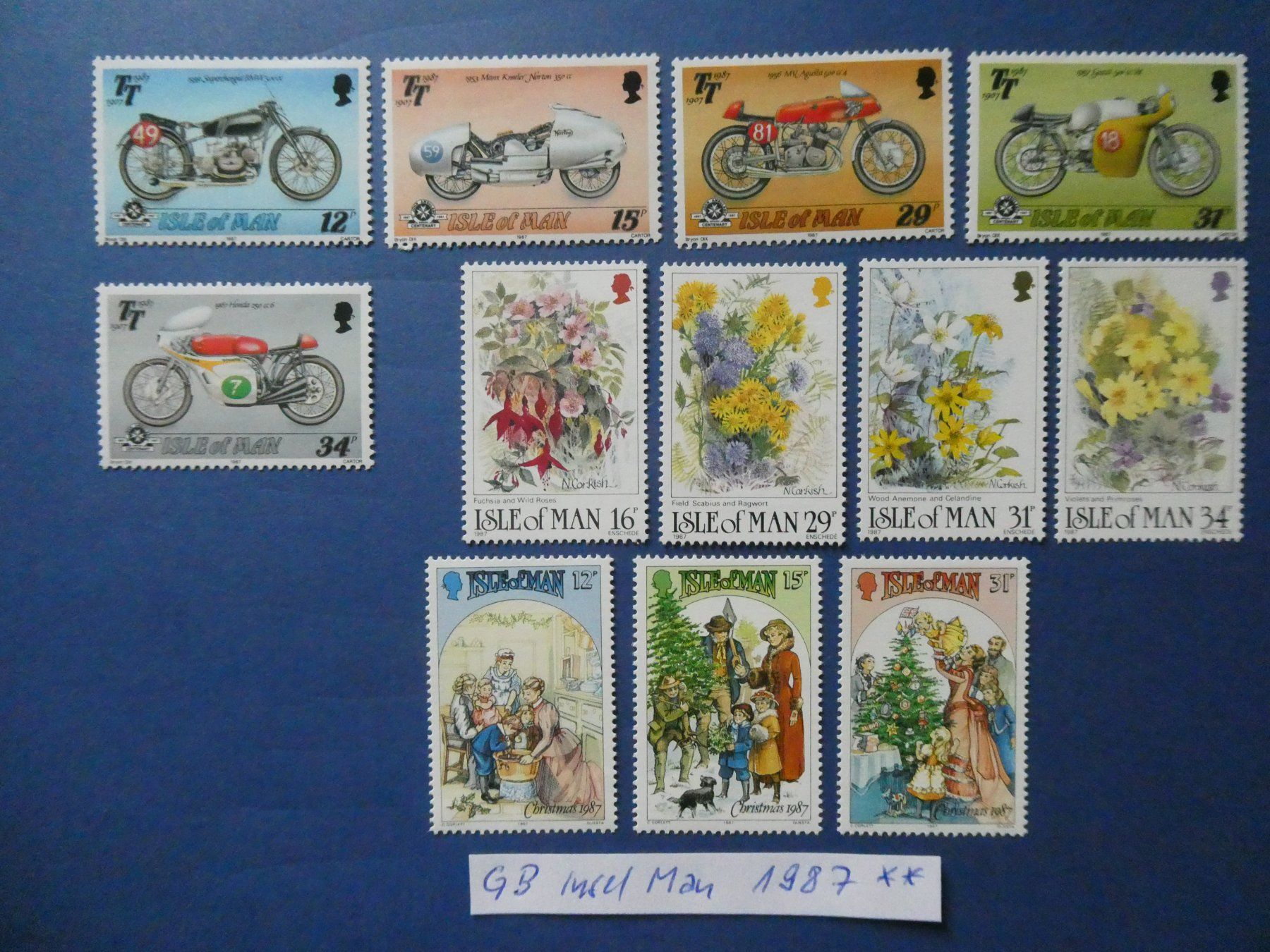 Tous les timbres: GB Insel Man 1987 postfrisch ** – D'occasion à Lausen par Herbamare01 1
