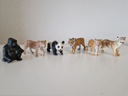 Schleich Wildtiere – Panda, Tiger & Gorilla Konvolut