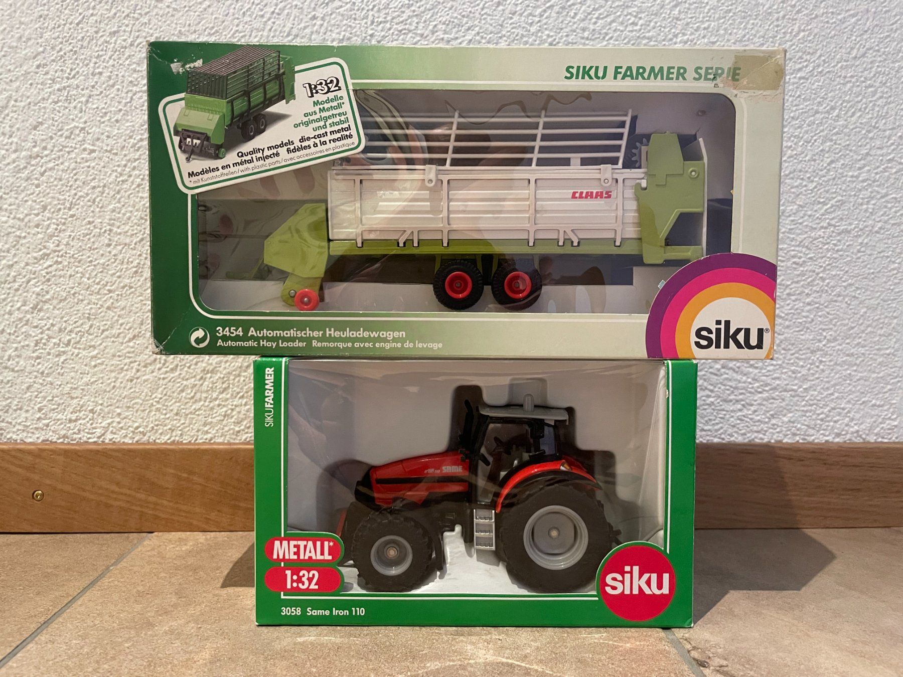 Same Traktoren: SIKU Same Iron 110 mit Claas Ladewagen – Neu und originalverpackt aus Kreuzlingen von Stefan1150 5